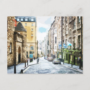 ็High Street Edinburgh Road Alley Historic Postcard