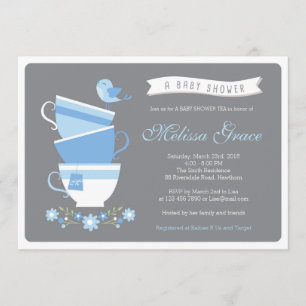 high tea baby shower / baby shower tea invitation