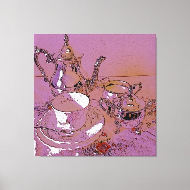 High tea canvas print (Front)
