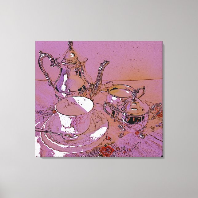 High tea canvas print (Front)