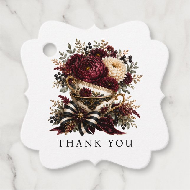 High tea Favour Tag (Front)