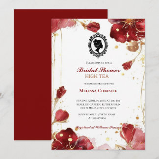 high tea garden party,beautiful soft pastel invitation