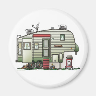 High Tech 5th Wheel Camper Magnet