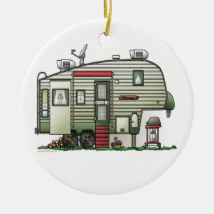 High Tech 5th Wheel Ceramic Ornament