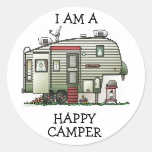 High Tech 5th Wheel Classic Round Sticker