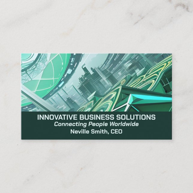 High Tech Business Cityscape Card (Front)