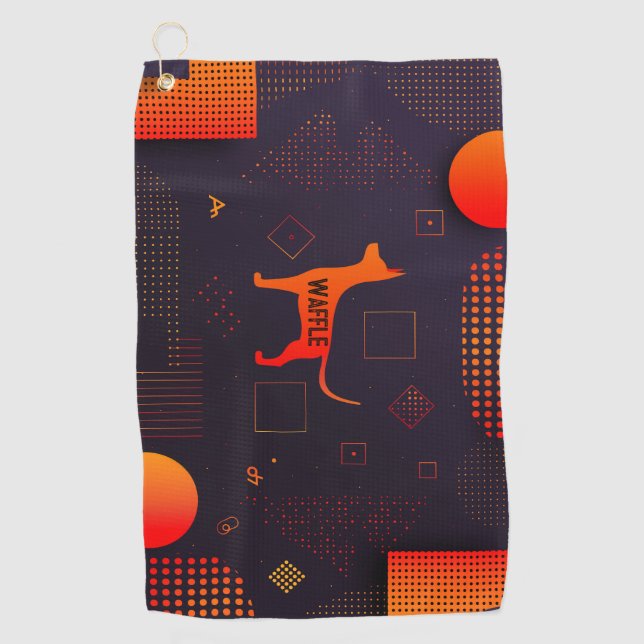 High Tech Customizable Dog Golf Towel (Front)