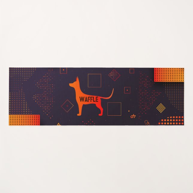 High Tech Customizable Dog Yoga Mat (Front (Horizontal))