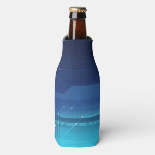 High tech digital background bottle cooler