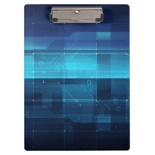 High tech digital background clipboard
