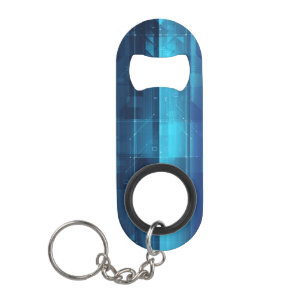 High tech digital background mini bottle opener