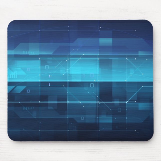 High tech digital background mouse pad (Front)
