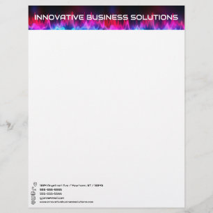 High Tech Sound Waves Letterhead