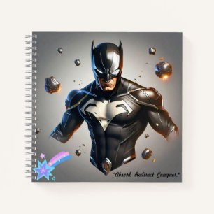 "High-Tech Suit Channels Power" Notebook