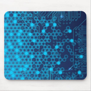 High tech technology wallpaper circuit board engin mouse pad