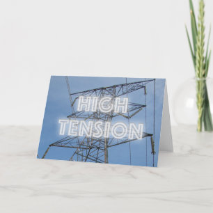 High Tension Tower Card
