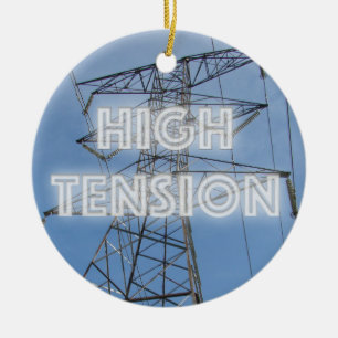 High Tension Tower Ceramic Ornament