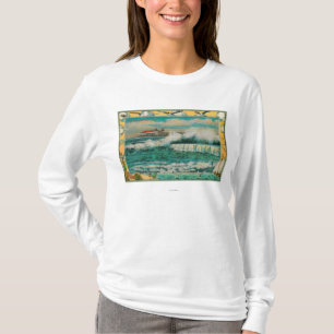 High Tide at Long Beach, California T-Shirt