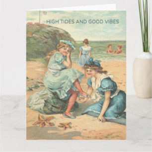 High Tides and Good Vibes Greeting Card