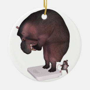 High Time For A Diet Ceramic Ornament