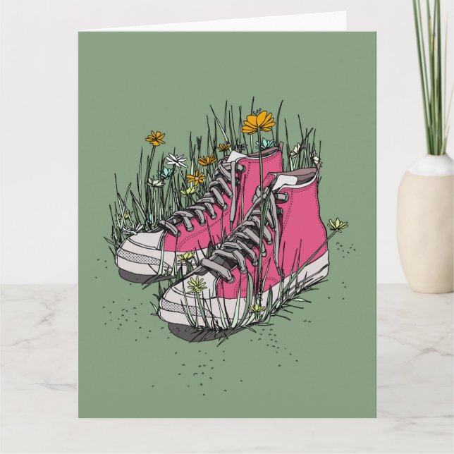 High Top Vintage Sneakers Card (Front)