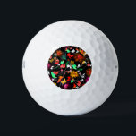 High Tops Golf Balls<br><div class="desc">Cute vintage colourful floral texture</div>