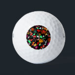 High Tops Golf Balls<br><div class="desc">Cute vintage colourful floral texture</div>