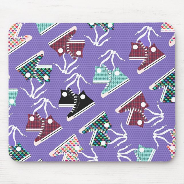 High Tops Pattern Mouse Pad (Front)