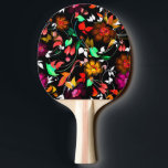 High Tops Ping Pong Paddle<br><div class="desc">Cute vintage colourful floral texture</div>