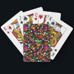 High Tops Playing Cards<br><div class="desc">Cute vintage colourful floral texture</div>