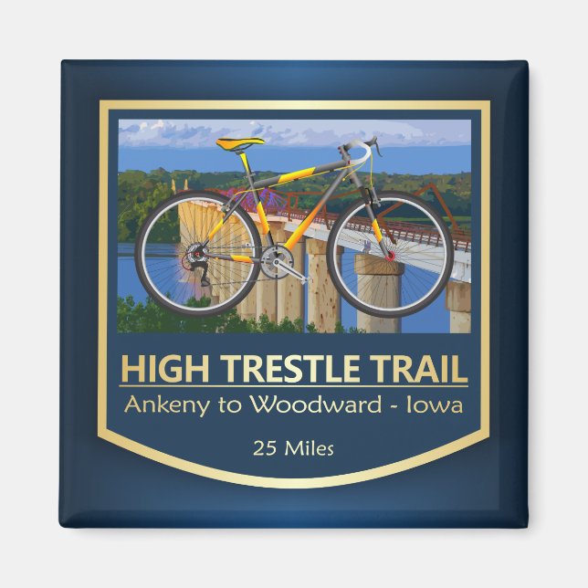 High Trestle Trail (bike2) Magnet (Front)