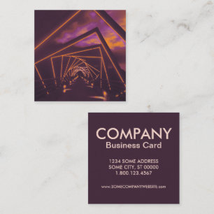 high trestle trail bridge square business card