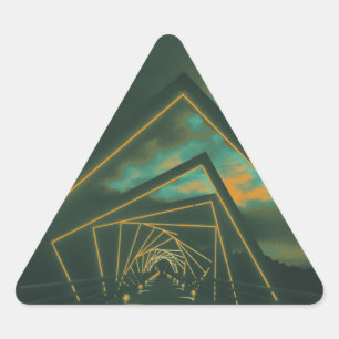 high trestle trail bridge triangle sticker