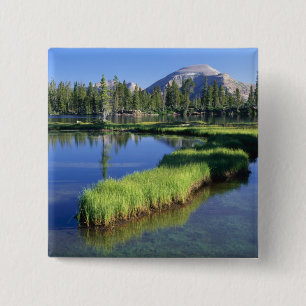 HIGH UINTAS WILDERNESS, UT, US, penisula, 2 Inch Square Button