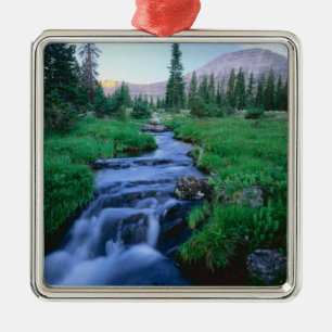 HIGH UINTAS WILDERNESS, UTAH. Stillwater Fork Metal Ornament