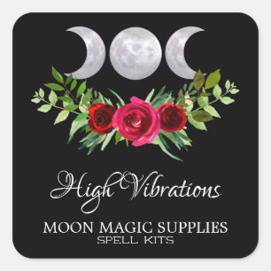 High Vibrations Spell Kit Square Sticker