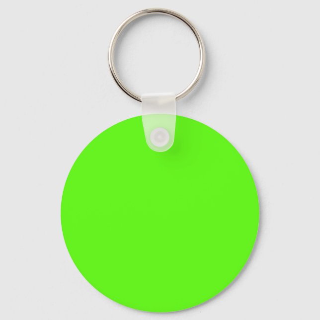 High Visibility Neon Green Keychain (Front)