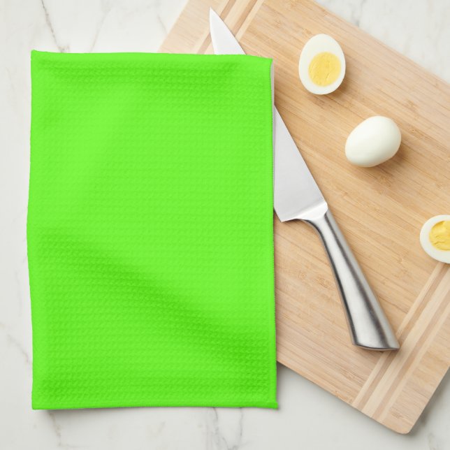High Visibility Neon Green Kitchen Towel (Quarter Fold)
