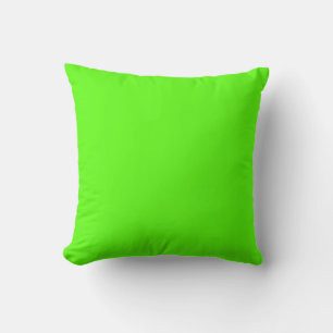 High Visibility Neon Green Throw Pillow