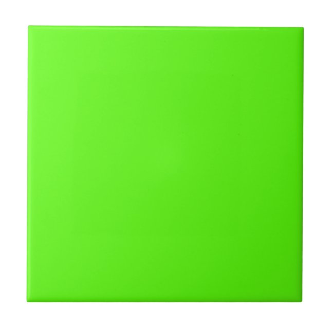 High Visibility Neon Green Tile (Front)