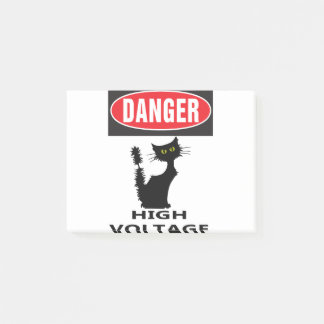 HIGH VOLTAGE CAT POST-IT NOTES