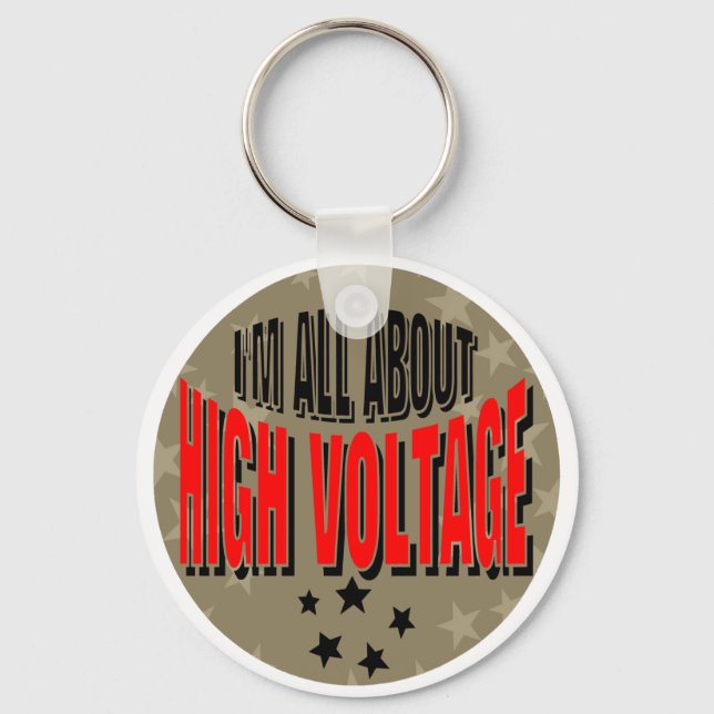 High Voltage Electrician Keychain (Front)