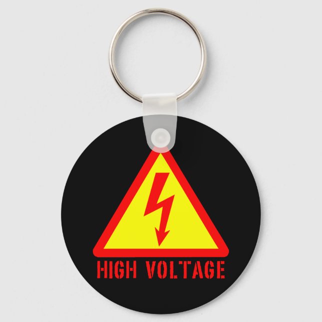 High Voltage Keychain (Front)
