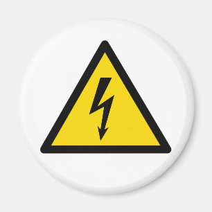 high voltage sign electric symbol caution danger p magnet
