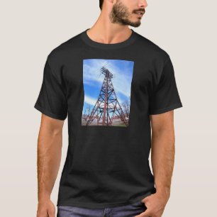 High-voltage tower with wires T-Shirt