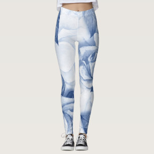 High-Waist Yoga Leggings with Unique Pattern