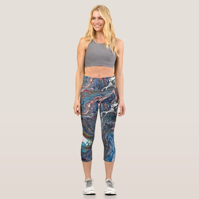 High waisted Capri leggings by Laurie (Front)
