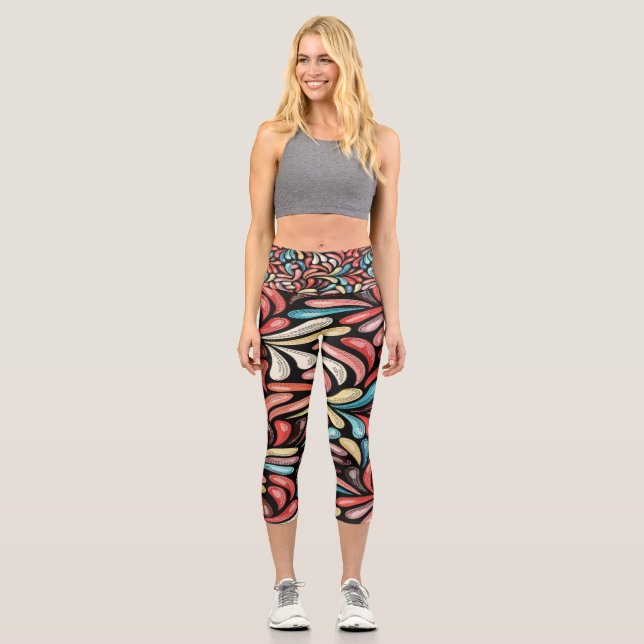 High Waisted Capris legging (Front)