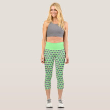 High-Waisted Geometric Capris – Stylish Design
