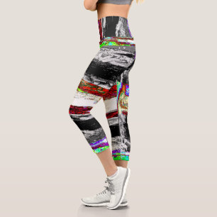 High Waisted Yoga Capris – Reflection Layers